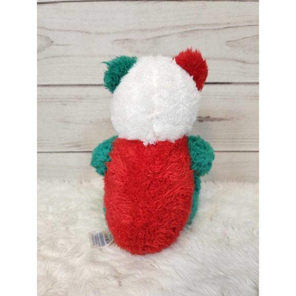 Build A Bear Workshop Green White Plush Solid Holiday Panda 11" Stuffed Animals - Picture 3 of 7